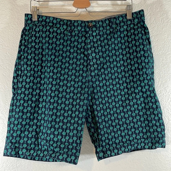TOMMY HILFIGER Men's TH Flex Stretch Palm Tree Critter-Print 9" Shorts Size 32 - Picture 2 of 5